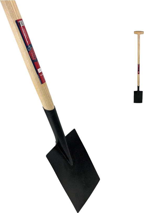 Synx Tools Dulspade Essenhout steel - Spade - Schoppen/Spaden - Tuinschop - Schop - bodembewerkers - Steel 85cm van Synx Tools