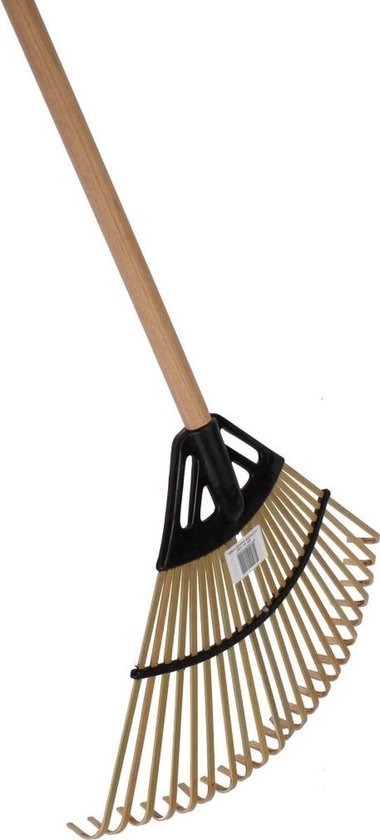 Synx Tools Gazonhark Bamboe hark - Bladhark - Bodembewerkers - Harken - Gazon 460x330 mm - Incl. Steel 120 cm van Synx Tools