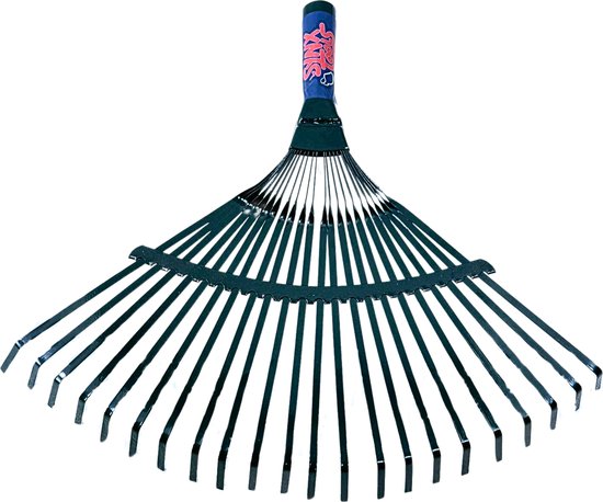 Synx Tools Gazonhark Groen Bladhark Hark - 22 tanden | Groen - Verzinkt - Harken / Bodembewerkers - zonder steel van Synx Tool