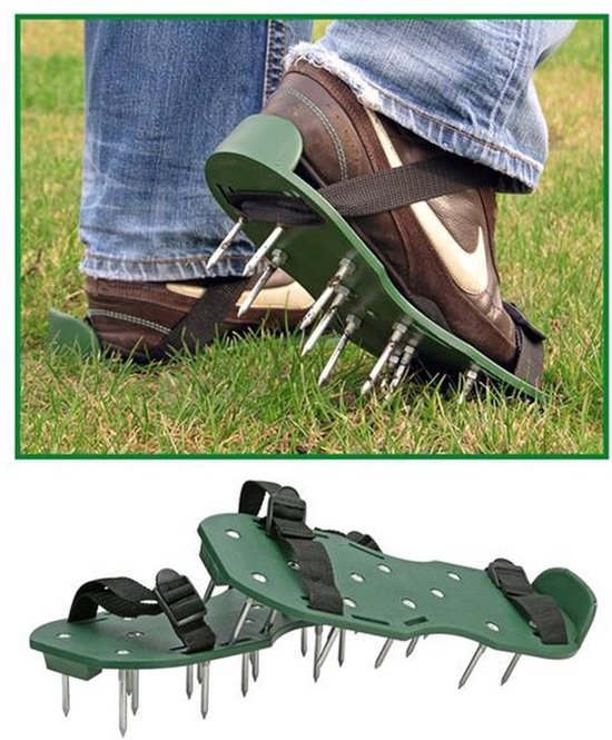 Synx Tools Gazonpriksandalen - Gazonbeluchters - Verticuteerroller Graszaad - Gazonverluchter - Beluchter van Synx Tool