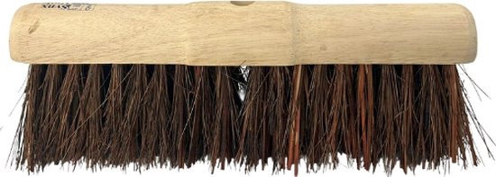 Synx Tools Gemeente bezem 45cm - bezems - buiten bezem -Harde haren/Veger - Ronde kop - Gemeentebezem - Zonder Steel van Synx Tools