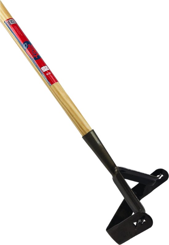 Synx Tools Grindschoffel onkruidschoffel - onkruidborstel - onkruidsteker - onkruidverdelger - onkruidbestrijding - Met schoffel steel 160 cm