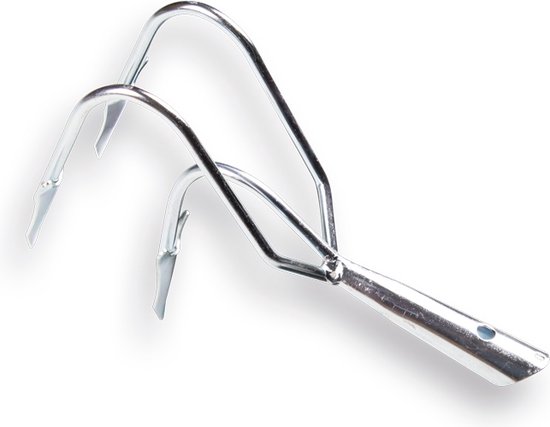 Synx Tools hark Cultivator 3 tanden - Cultivator- Verzinkt - Bodembewerkers - Harken - Tuingereedschap / Grondwoelers - Zonder Steel van Synx Tools