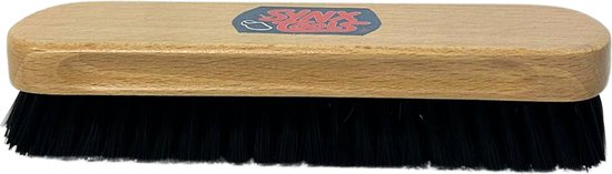Synx Tools Houten Kledingborstel - Pluizenverwijderaar - Kunstvezelhaar 18 cm - Pluizenborstel - Kleding/schoonmaakartikelen - Kleding reinigen - Autowasborstel - Pet Hair Remover van Synx Tools
