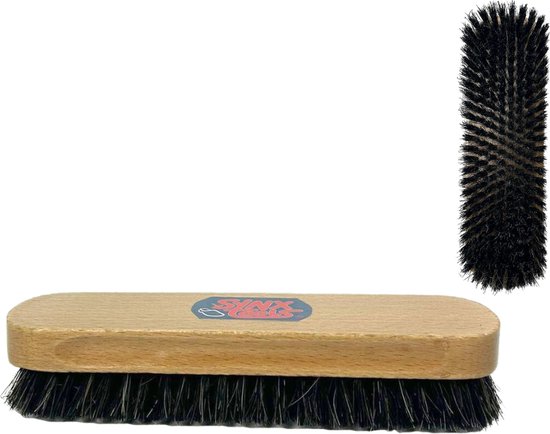 Synx Tools Houten Kledingborstel - Pluizenverwijderaar - Paardenhaarmix 18 cm - Pluizenborstel - Kleding/schoonmaakartikelen - Kleding reinigen - Pet Hair Remover van Synx Tools