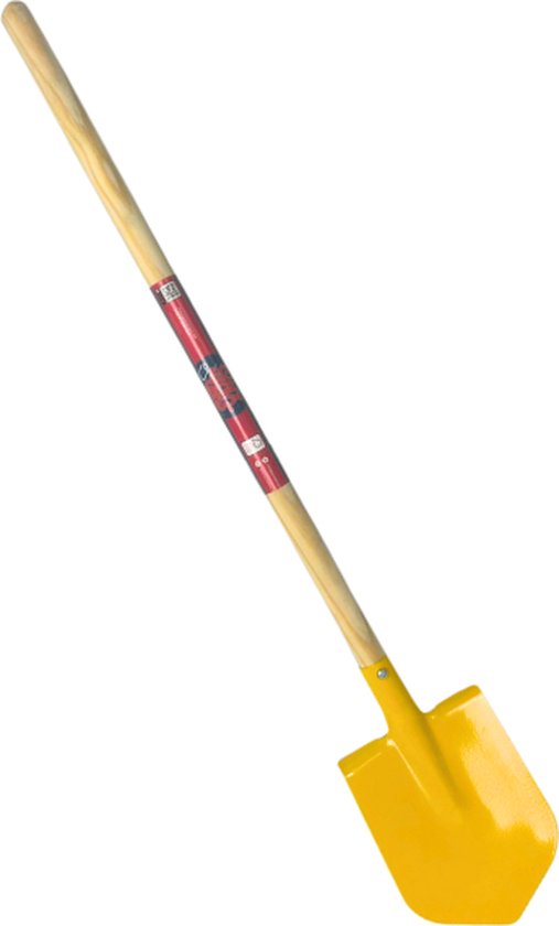 Synx Tools Kinderschopje Mini Spade geel - Kinderspade - schepjes - Bats / Spade - Buitenspeelgoed - Tuinierspeelgoed - Zandbakspeelgoed - Speelgoed - Schopje - Kinderen - Totale lengte 73cm van Synx Tools