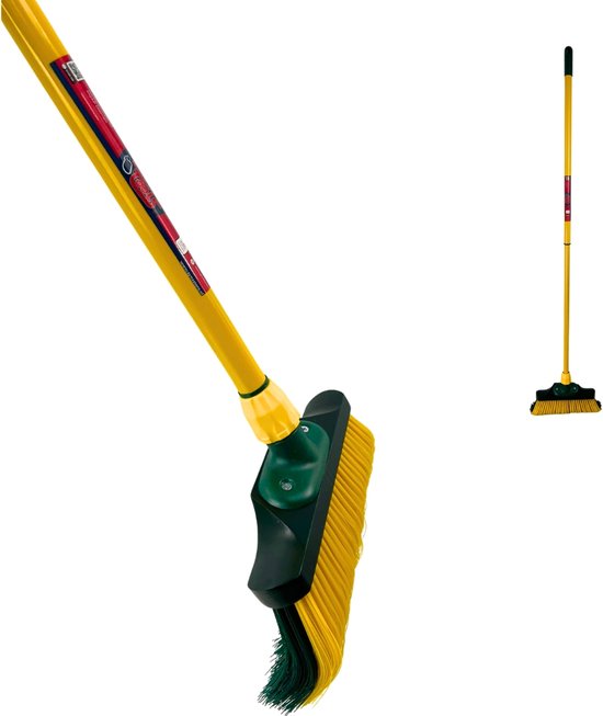 Synx Tools Klauwbezem 28cm - Bezems - bezemhouder - bezem buiten - straatbezem - krallenbezem - Telescopische steel 70 - 140cm van Synx Tools