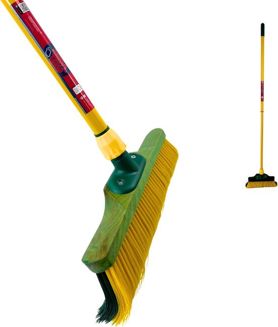 Synx Tools Klauwbezem 35cm - Bezems - bezemhouder - bezem buiten - straatbezem - Telescopische steel 70 - 140cm van Synx Tools