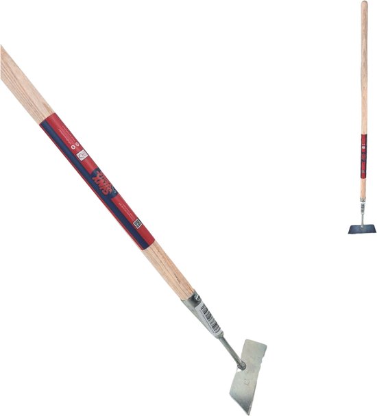 Synx Tools Mini schoffel 12cm - Schoffels- Voegenkrabber - onkruidborstel - onkruidmes - krabbers / schrapers met steel 75cm van Synx Tools