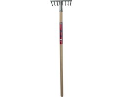 Synx Tools - Mini Tuinhark Junior - verzinkt - Speelgoed Harken - Kinderenartikelen - Tuinartikelen - Inclusief steel 75cm van Synx Tools