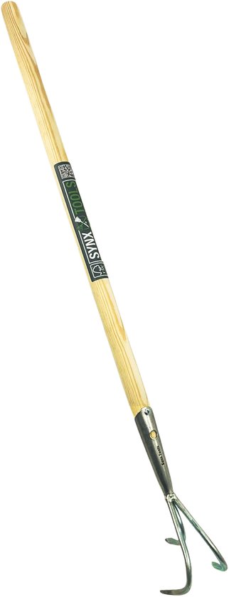 Synx Tools Mini-Tuinkrabber 3 Tanden - Cultivator - Verzinkt - Grondwoeler - Tuingereedschap - Totale lengte 87cm