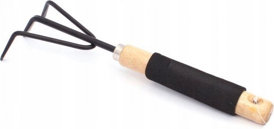 Synx Tools Mini Tuinkrabber Metaal 32 cm - hark - Tuinkrabber Mini- Mini tuingereedschap - Onkruidverwijderaar - Handgereedschap - Moestuin benodigheden van Synx Tools