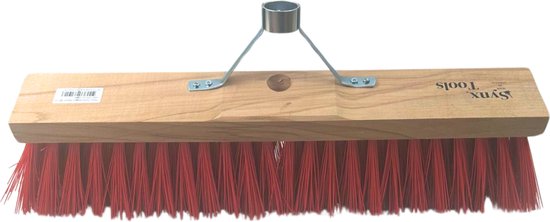 Synx Tools nylon 50cm - met steelhouder zonder steel - Buiten Bezem - Bezems - Straatbezem Kunststof haren - Schrobborstels - schoonmaakartikelen - Zonder Steel van Synx Tools
