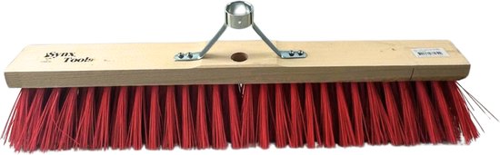 Synx Tools nylon 60cm - met steelhouder zonder steel - Buiten Bezem - Bezems - Straatbezem Kunststof haren - Schrobborstels - schoonmaakartikelen - Zonder Steel van Synx Tools