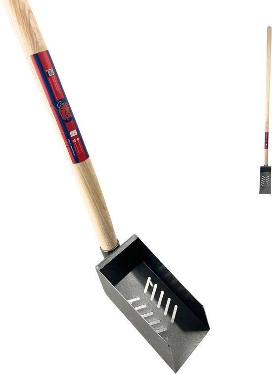 Synx Tools Putschep Handgesmeed - Putschep - rioolschep - schep - Schoppen - Met Lichtgebogen steel 130cm van Synx Tool