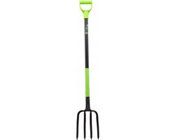 Synx Tools - Spitsvork 4 Tanden Ergonomisch - Hooivorken - Tuinvorken - Mestvork Spitvork ERGO van Synx Tools