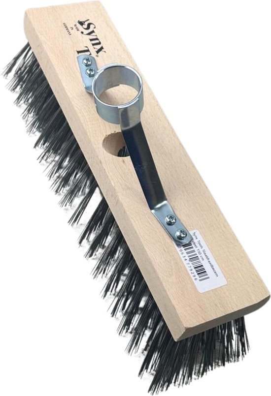 Synx Tools Staaldraad bezem 30 cm - Straatbezem - Onkruidbezem Van Staalbezem - Buitenbezem -met steelhouder - Zonder steel van Synx Tools