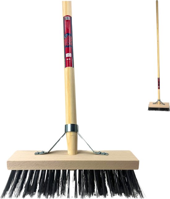 Synx Tools Staaldraad bezem - Bezems - Buitenbezem - staaldraad - Schrobbezem - bezem met Steel 150 cm van Synx Tools