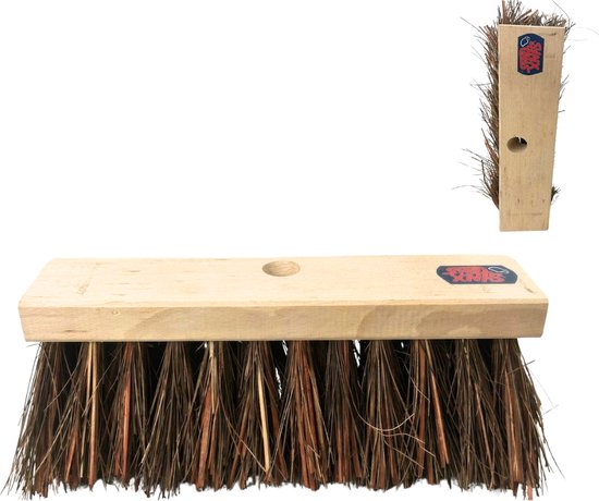 Synx Tools Stadsbezem 30 cm - Bezem -  Buitenveger - Veger - natuurvezels - Straatbezem - Bezems - Buitenbezem - Tuinbezem - Zonder Steel van Synx Tools