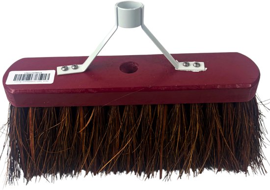 Synx Tools StadsBezem Bassin – 30 cm – Rode kap – Straatbezem – Buitenbezem / Veger – Schoonmaakartikel – Zonder steel van Synx Tools