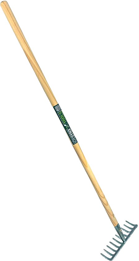 Synx Tools Tuinhark 10 Tanden verzinkt Hark - Harken - Bladharken - Bodembewerkers - Onkruidverwijderaar - Tuinartikelen - Totale lengte 120cm van Synx Tools