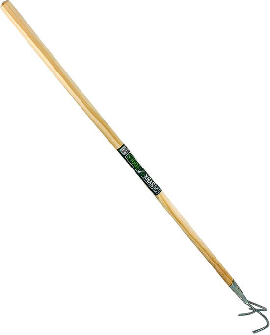 Synx Tools Tuinkrabber 3 Tanden - Cultivator - Verzinkt - Grondwoeler - Tuingereedschap - Totale lengte 124cm van Synx Tools