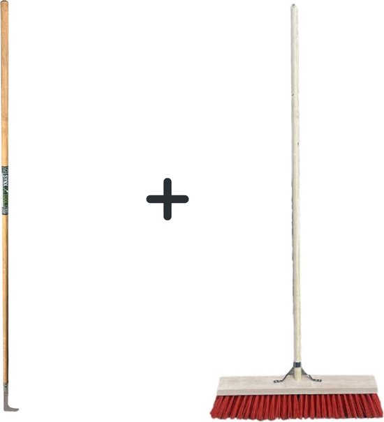 Synx Tools Voegenmes 150 cm Met Steel en Nylon Straatbezem 50 cm - Nylon - Buitenbezem - Met steel 150 cm van Synx Tools