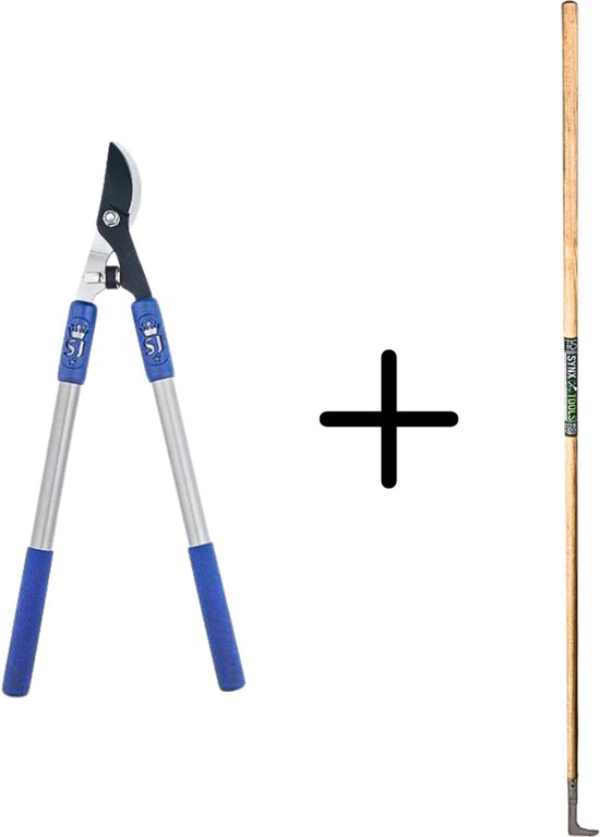Synx Tools Voegenmes RVS + Spear & Jackson Bypass Takkenschaar - Vlijmscherp - 5 JAAR GARANTIE - Onkruidmes - Voegenkrabber met steel 150cm van Merkloos	