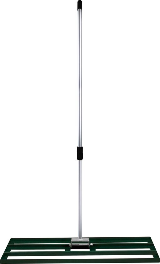 T-MECH Gazon Leveler - Nivellering Hark 100 cm - Verstelbaar Handvat: 1.20 tot 1.90 m - Comfortable Handgreep - Groen van Merkloos	