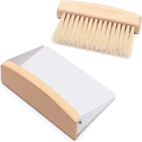 Table Broom and Dustpan Set, Portable Hand Brush and Shovel, Mini Shovel and Broom Set for Household, Table Broom with Shovel for Cleanliness in Dining Table, Sofa, Corners van Jetec