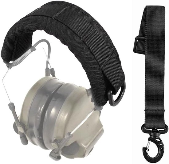Tactische Headset Cover - Oorbeschermers Modulaire Cover - Molle Hoofdband met D-ring voor Microfoon Hoofdtelefoon van Tacsky