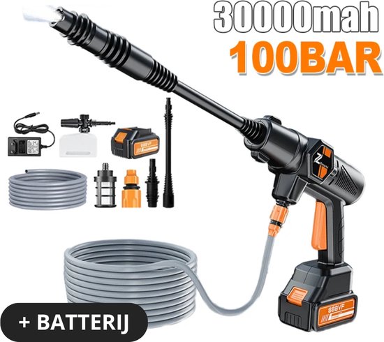 TADES® - Draadloze Hogedrukreiniger (Inclusief Batterij) - Hogedrukreiniger Accu - Hogedrukreinigers - Hogedrukspuit - Accu Hogedrukreiniger - Draagbare Hogedrukreiniger van TADES