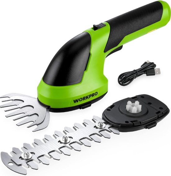 TADES® Grasschaar - Grasschaar Met Accu - Inclusief Lader - Buxusschaar Met Accu - Struikschaar - Grastrimmers Met Accu - Grastrimmers - Grasschaar - Grastrimmer Elektrisch - Gras Schaar