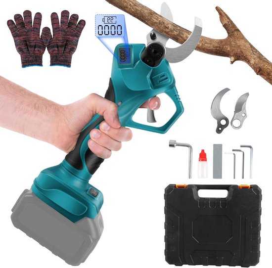 Takkenschaar op accu: boomschaar met reservemes, snijdiameter tot 40 mm. van GARDENA