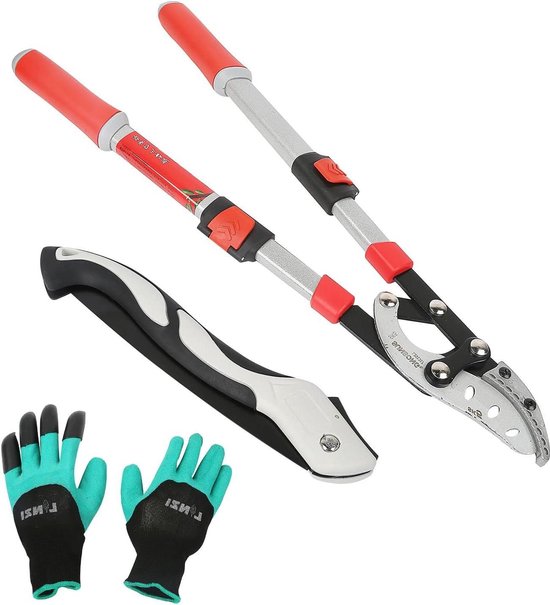 Takkenschaar Telescopische aambeeld-takkenschaar met ratel voor zware lasten en aluminium handvat takkenschaar telescopische van Keeeper