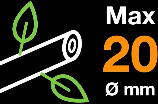 Takkenschaar telescopische Bypass-snoeischaar jong hout 20 cm antikleeflaag koolstofstaal kunststof saffron Inspiration 1027494 takkenschaar telescopische van Fiskars