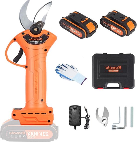 Takkenschaar telescopische Elektrische snoeischaar - professionele snoeischaar - 30 mm takkenschaar - met 2 stuks 20 Ah lithiumbatterij - snoeien - tuinieren - fruitboom - wijngaard takkenschaar telescopische van DeWalt