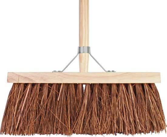 Talen Tools - Bezem - Bruin - 37 cm - Steel 140 cm van Merkloos	