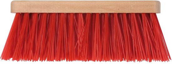 Talen Tools - Bezem - Kunststof - Rood - 28 cm - Zonder steel van Talen Tools