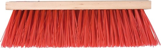 Talen Tools - Bezem - Kunststof - Rood - 35 cm - Zonder steel van Talen Tools