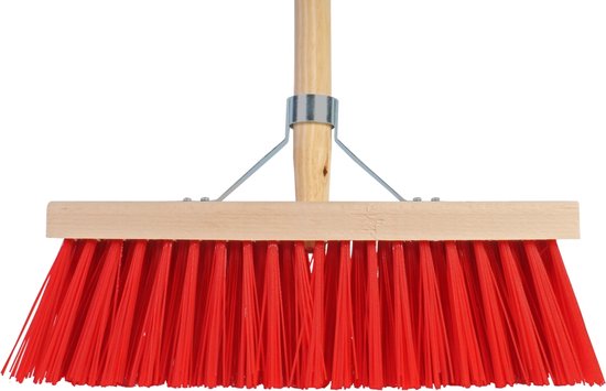 Talen Tools - Bezem - Rood - 41 cm - Steel 160 cm van Talen Tools