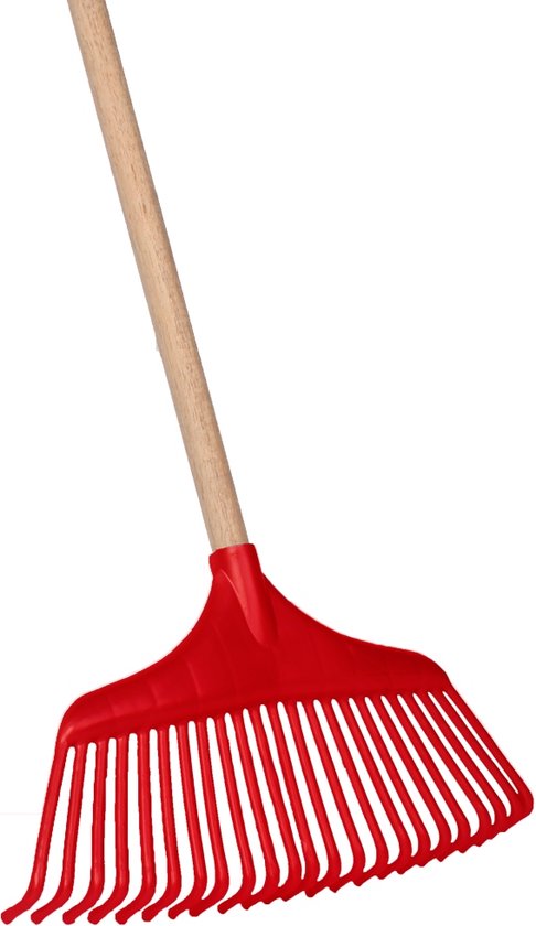 Talen Tools – Bladhark – Basic – Kunststof – Houten steel – 140 cm van Merkloos	
