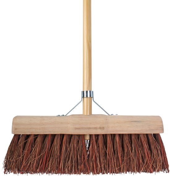 Talen Tools Buitenbezem - FSC hout - natuurvezel - 45 cm - 140 cm tuinbezem van Talen Tools