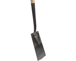 Talen Tools - Draineerspade - Blank gepolijst - Essenhouten steel - 76 cm van Talen Tools