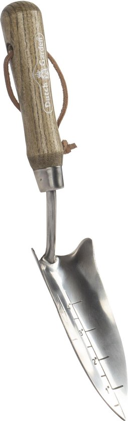 Talen Tools Dutch Garden Smal Verplantschepje – Precies Verpotten met RVS en FSC-Hout van Merkloos	