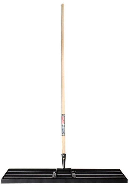 Talen Tools - Egalisatiehark - 70 cm - Gecoat staal - Essenhouten steel - 160 cm van Talen Tools