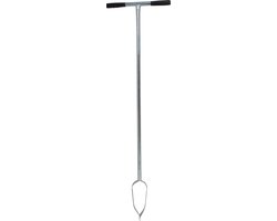 Talen Tools - Grondboor - Verzinkt staal - 10 cm - Rubberen handvatten van Talen Tools