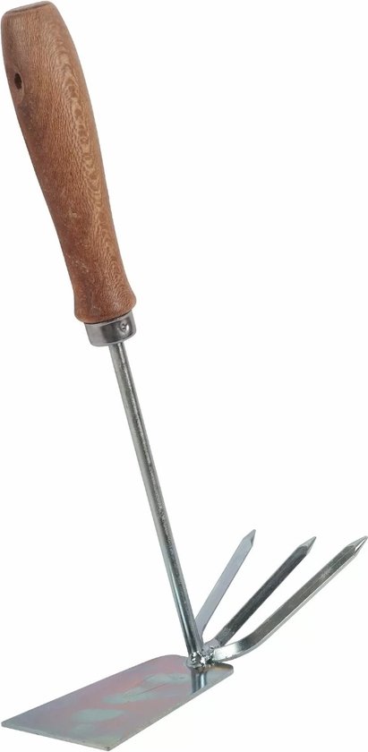 Talen Tools – Handhak – Met drietand – Verzinkt staal – Essenhouten handvat van Talen Tools