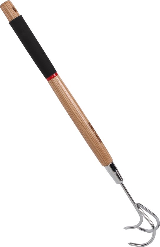 Talen Tools - Handkrabber - Verzinkt - Essenhouten steel - Soft grip van Talen Tools