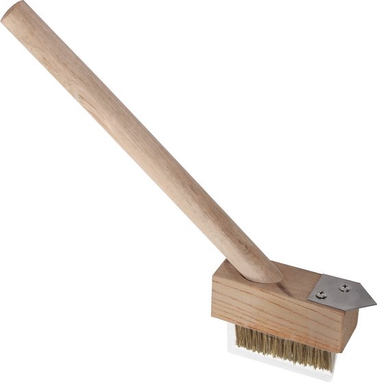 Talen Tools – Handonkruidborstel – Stalen haren – Met krabhakje – Korte steel van Talen Tools